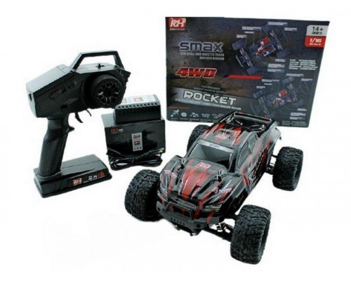 Радиоуправляемый монстр Remo Hobby SMAX Brushless (красный) 4WD 2.4G 1/16 RTR