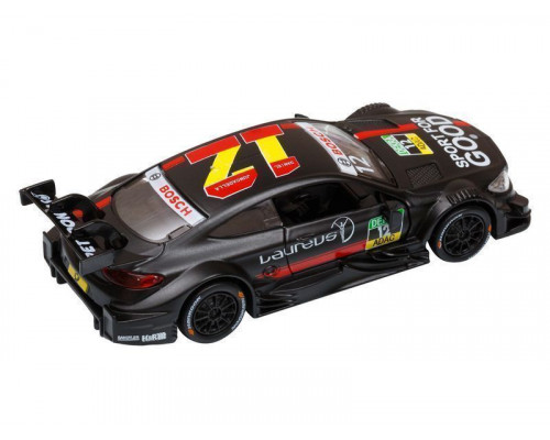 Машина АВТОПАНОРАМА Mercedes-AMG C 63 DTM, черный, 1/42, инерция, откр двери, в/к 17,5*12,5*6,5