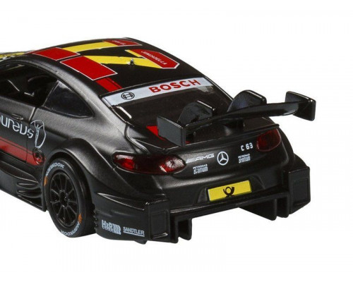 Машина АВТОПАНОРАМА Mercedes-AMG C 63 DTM, черный, 1/42, инерция, откр двери, в/к 17,5*12,5*6,5