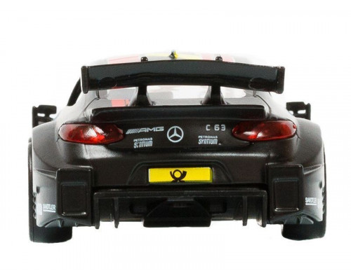 Машина АВТОПАНОРАМА Mercedes-AMG C 63 DTM, черный, 1/42, инерция, откр двери, в/к 17,5*12,5*6,5