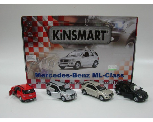 Машина Kinsmart MERCEDES-BENZ ML инерция (1/12шт.) 1:36 б/к