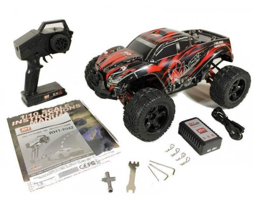 Радиоуправляемый монстр Remo Hobby MMAX PRO UPGRADE (красный) 4WD 2.4G 1/10 RTR