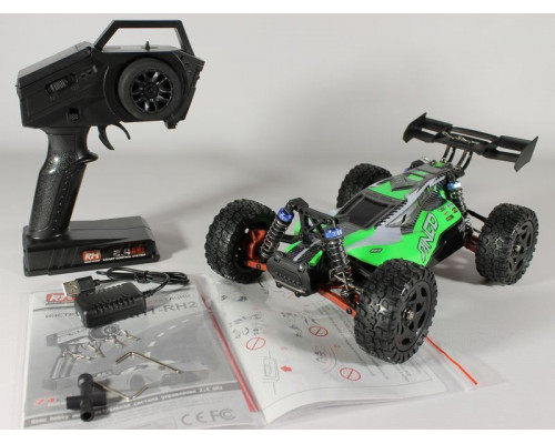 Радиоуправляемая багги Remo Hobby Dingo UPGRADE V2.0 (зеленая) 4WD 2.4G 1/16 RTR