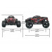 Радиоуправляемый монстр Remo Hobby MMAX Brushless (красный) 4WD 2.4G 1/10 RTR