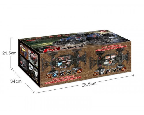 Радиоуправляемый монстр Remo Hobby MMAX Brushless (красный) 4WD 2.4G 1/10 RTR