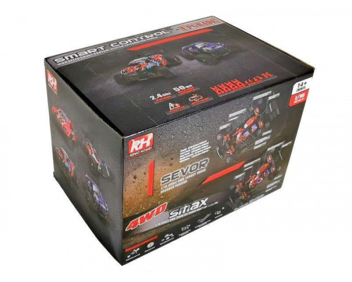 Радиоуправляемый монстр Remo Hobby SMAX Brushless UPGRADE (синий) 4WD 2.4G 1/16 RTR