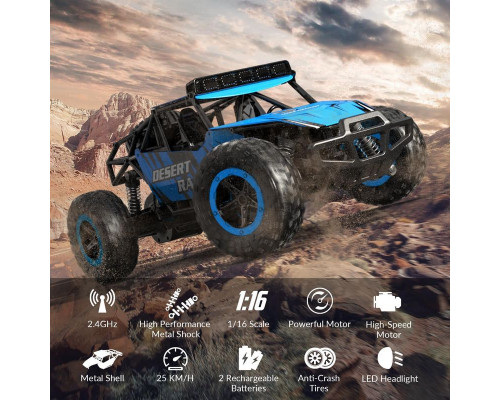 Радиоуправляемый внедорожник Volantex RC Desert King синий 2WD 2.4G 1/16 RTR