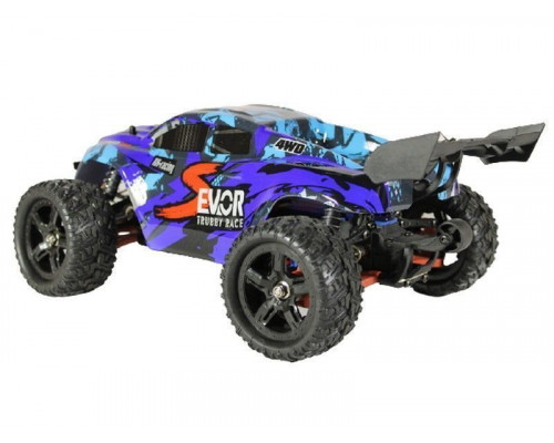 Радиоуправляемая трагги Remo Hobby S EVO-R Brushless UPGRADE V2.0 (синяя) 4WD 2.4G 1/16 RTR