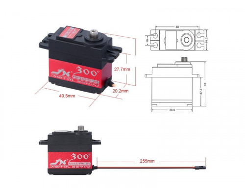 Сервомашинка цифровая JX Servo PDI-6225MG-300 (62г/25.3/0.21/6V) стандартная