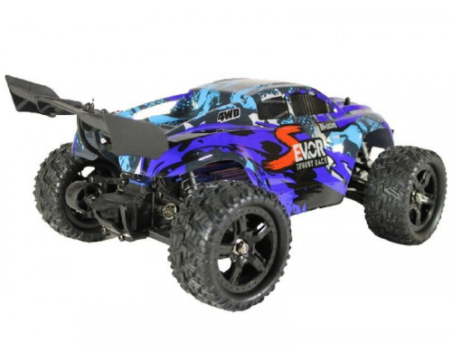 Радиоуправляемая трагги Remo Hobby S EVO-R Brushless V2.0 (синяя) 4WD 2.4G 1/16 RTR