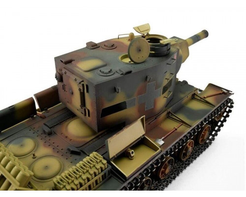 Радиоуправляемый танк Torro KV-2 1/16 откат ствола (для ИК боя), камуфляж V3.0 2.4G RTR