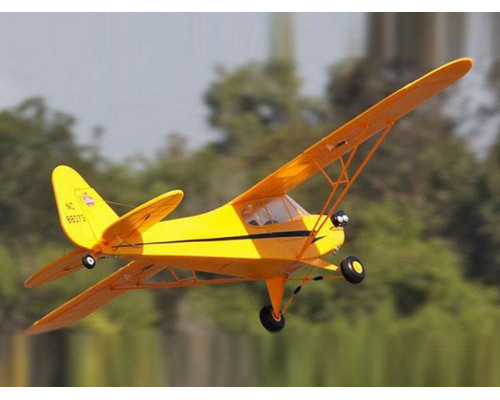 Радиоуправляемый самолет Top RC J3 желтый 1400мм KIT