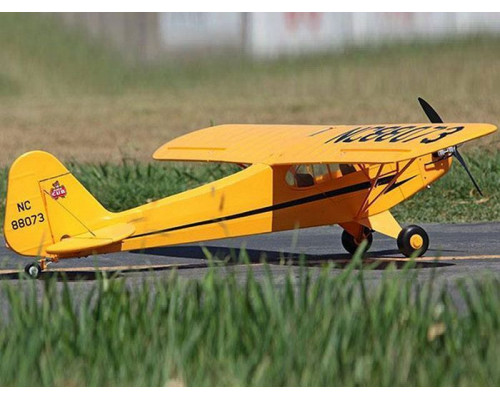 Радиоуправляемый самолет Top RC J3 желтый 1400мм KIT