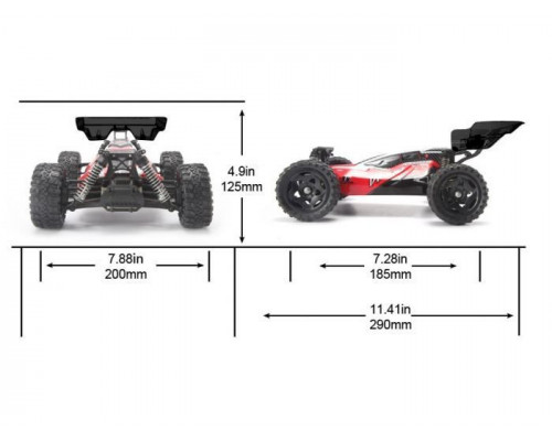 Радиоуправляемая багги Remo Hobby Dingo (красный) 4WD 2.4G 1/16 RTR