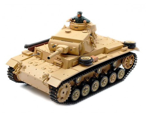 Р/У танк Heng Long 1/16 Panzerkampfwagen III (Германия) 2.4G RTR песочный