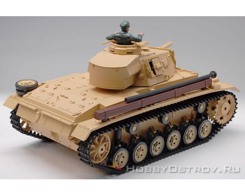 Р/У танк Heng Long 1/16 Panzerkampfwagen III (Германия) 2.4G RTR песочный