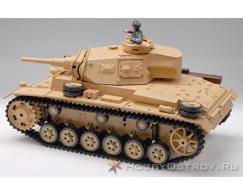 Р/У танк Heng Long 1/16 Panzerkampfwagen III (Германия) 2.4G RTR песочный