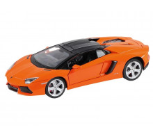 Машина "АВТОПАНОРАМА" Lamborghini Aventador Roadster, оранжевый, 1/24, в/к 24,5*12,5*10,5 см