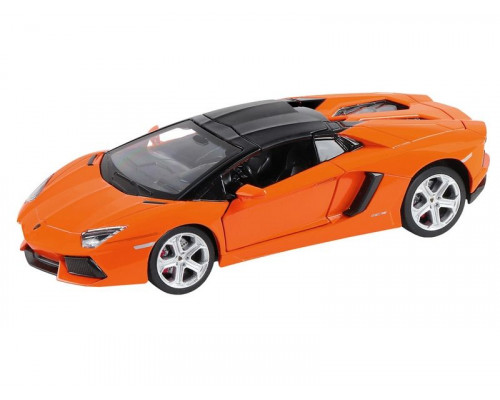 Машина АВТОПАНОРАМА Lamborghini Aventador Roadster, оранжевый, 1/24, в/к 24,5*12,5*10,5 см