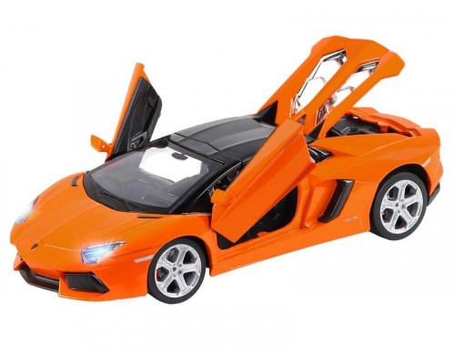 Машина АВТОПАНОРАМА Lamborghini Aventador Roadster, оранжевый, 1/24, в/к 24,5*12,5*10,5 см