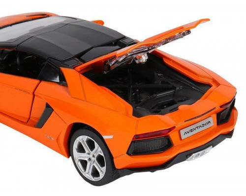 Машина АВТОПАНОРАМА Lamborghini Aventador Roadster, оранжевый, 1/24, в/к 24,5*12,5*10,5 см