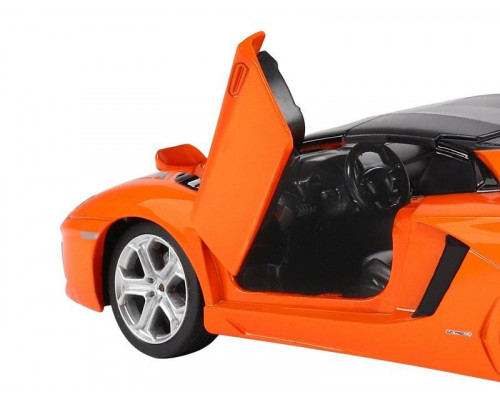 Машина АВТОПАНОРАМА Lamborghini Aventador Roadster, оранжевый, 1/24, в/к 24,5*12,5*10,5 см