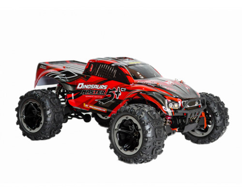 Радиоуправляемый монстр Remo Hobby Dinosaurs Master Brushless UPGRADE PLUS (красный) 4WD 2.4G 1/8 RTR