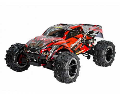 Радиоуправляемый монстр Remo Hobby Dinosaurs Master Brushless UPGRADE PLUS (красный) 4WD 2.4G 1/8 RTR