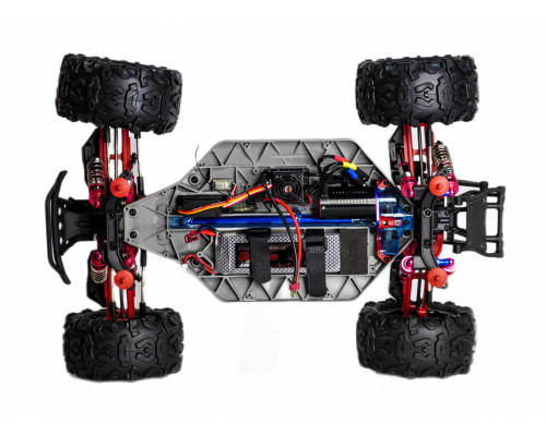 Радиоуправляемый монстр Remo Hobby Dinosaurs Master Brushless UPGRADE PLUS (красный) 4WD 2.4G 1/8 RTR