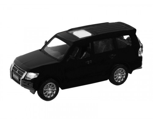 Машина АВТОПАНОРАМА Mitsubishi Pajero 4WD Tubro, черный, 1/43, инерция, в/к 17,5*12,5*6,5 см