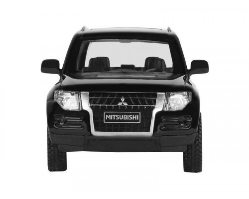 Машина АВТОПАНОРАМА Mitsubishi Pajero 4WD Tubro, черный, 1/43, инерция, в/к 17,5*12,5*6,5 см