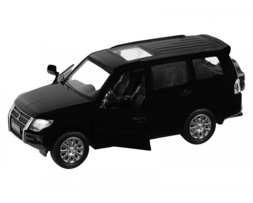 Машина АВТОПАНОРАМА Mitsubishi Pajero 4WD Tubro, черный, 1/43, инерция, в/к 17,5*12,5*6,5 см