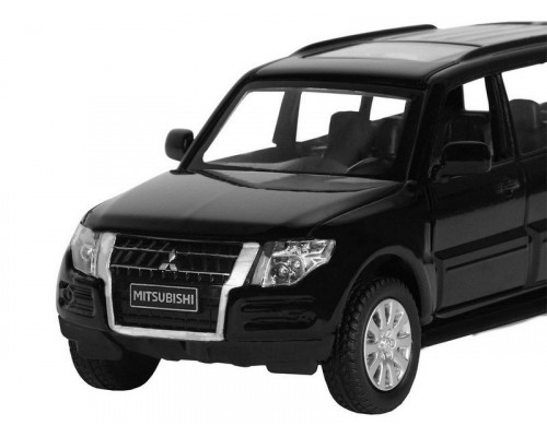 Машина АВТОПАНОРАМА Mitsubishi Pajero 4WD Tubro, черный, 1/43, инерция, в/к 17,5*12,5*6,5 см