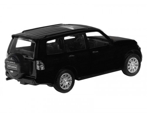 Машина АВТОПАНОРАМА Mitsubishi Pajero 4WD Tubro, черный, 1/43, инерция, в/к 17,5*12,5*6,5 см