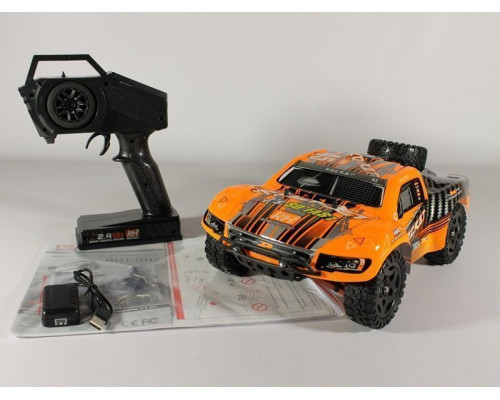 Радиоуправляемый шорт-корс Remo Hobby Rocket UPGRADE V2.0 (оранжевый) 4WD 2.4G 1/16 RTR