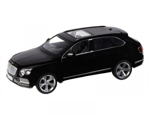 Машина АВТОПАНОРАМА Bentley Bentayga, черный, 1/34, свет, звук, инерция, в/к 17,5*13,5*9 см