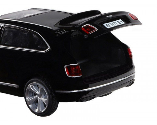 Машина АВТОПАНОРАМА Bentley Bentayga, черный, 1/34, свет, звук, инерция, в/к 17,5*13,5*9 см