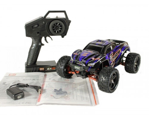 Радиоуправляемый монстр Remo Hobby SMAX Brushless UPGRADE V2.0 (синий) 4WD 2.4G 1/16 RTR