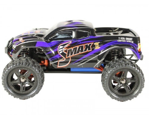 Радиоуправляемый монстр Remo Hobby SMAX Brushless UPGRADE V2.0 (синий) 4WD 2.4G 1/16 RTR