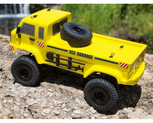 Краулер ECX 1:24 Scaler Crawler Barrage UV 4WD, электро, RTR (желтый)