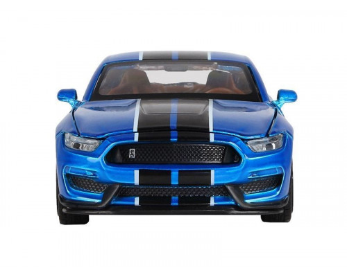 Машина АВТОПАНОРАМА Ford Shelby GT350, синий, 1/32, свет, звук, инерция, в/к 17,5*13,5*9 см