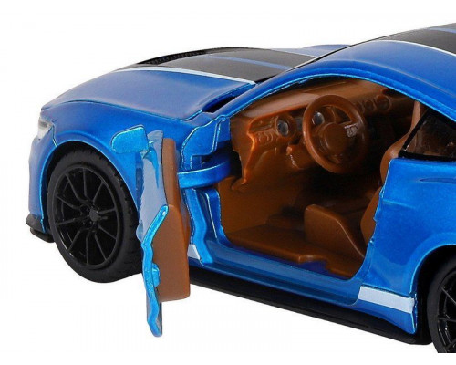 Машина АВТОПАНОРАМА Ford Shelby GT350, синий, 1/32, свет, звук, инерция, в/к 17,5*13,5*9 см