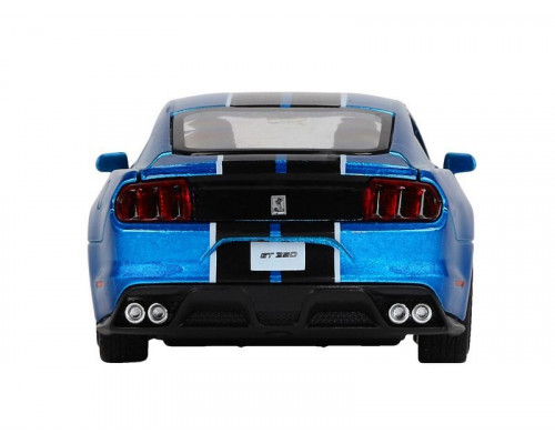 Машина АВТОПАНОРАМА Ford Shelby GT350, синий, 1/32, свет, звук, инерция, в/к 17,5*13,5*9 см