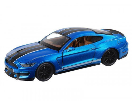 Машина АВТОПАНОРАМА Ford Shelby GT350, синий, 1/32, свет, звук, инерция, в/к 17,5*13,5*9 см