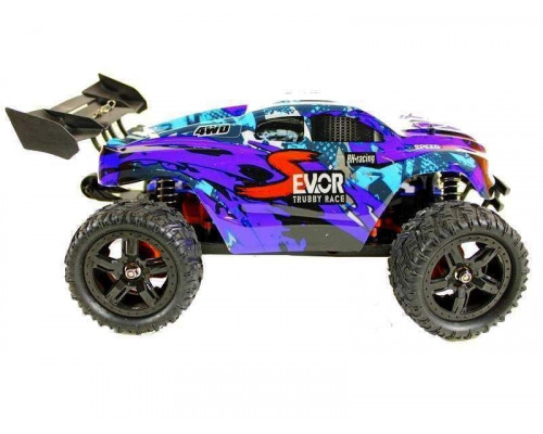 Радиоуправляемая трагги Remo Hobby S EVO-R Brushless UPGRADE (синяя) 4WD 2.4G 1/16 RTR