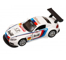 Машина "АВТОПАНОРАМА" BMW Z4 GT3, 1/38, белый, инерция, откр. двери, в/к 17,5*12,5*6,5 см