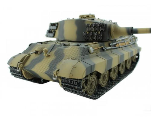 Радиоуправляемый танк Torro King Tiger, башня Henschel (Metal Edition) 1/16, ВВ-пушка V3.0 2.4G RTR