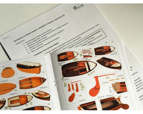Сборная деревянная модель корабля Technell Швертбот 12 футов, 1/24