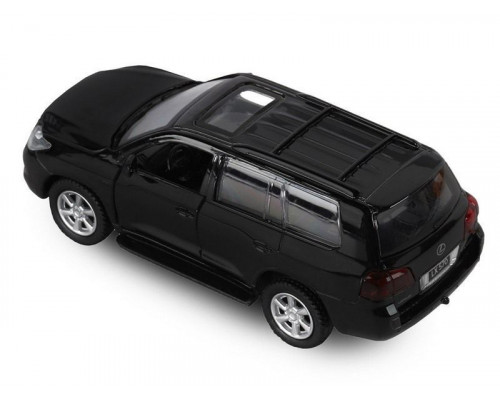 Машина АВТОПАНОРАМА Lexus LX570, черный, 1/43, инерция, в/к 17,5*12,5*6,5 см