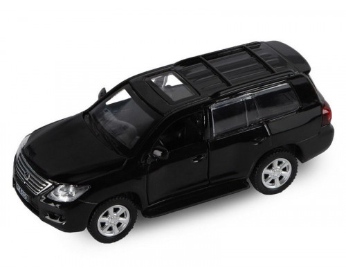 Машина АВТОПАНОРАМА Lexus LX570, черный, 1/43, инерция, в/к 17,5*12,5*6,5 см